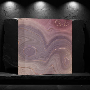 Classeur Mauve Strata   Dusty Rose et Rose Gold Agate