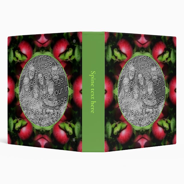 Classeur McIntosh Apples Nature Ajouter Votre Propre Photo (Arrière-plan)