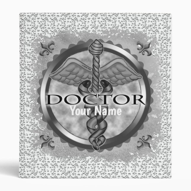 Classeur Médecin argenté (Devant)