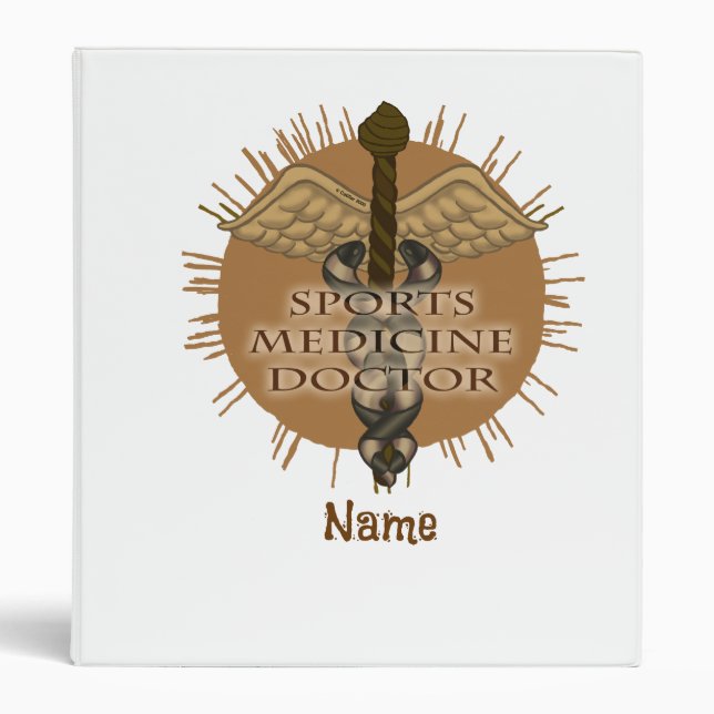 Classeur Médecine sportive Docteur Caduceus (Devant)