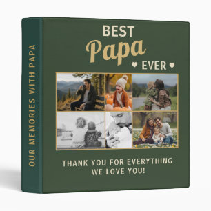 Classeur Meilleur Papa du Monde Album Photo Fête des Pères 