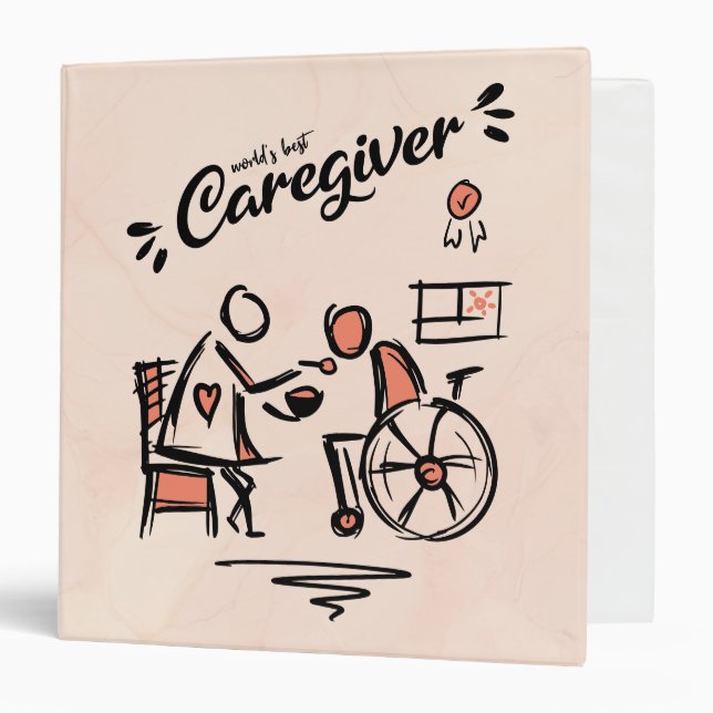 Classeur Meilleur professionnel et personne en fauteuil rou (Devant/Intérieur)