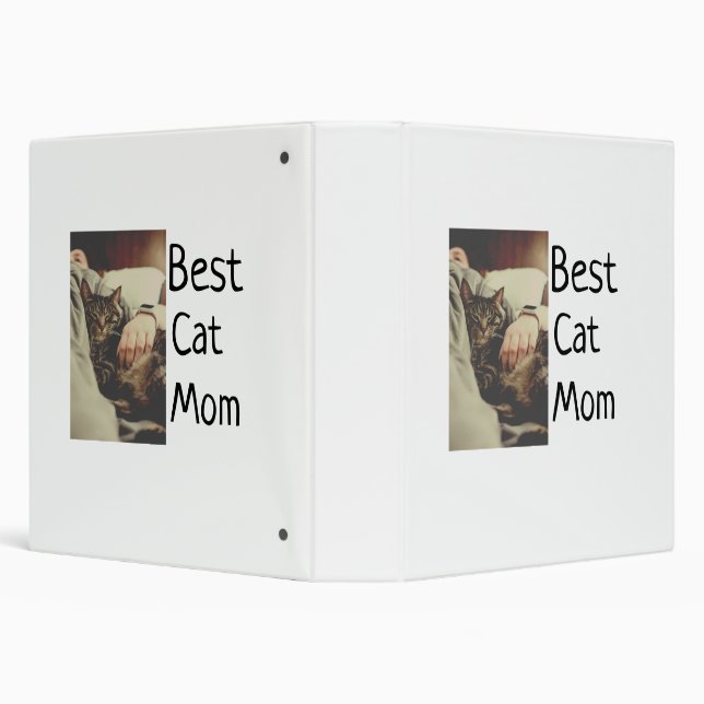 Classeur Meilleure maman chat papa ajouter chat photo nom c (Arrière-plan)