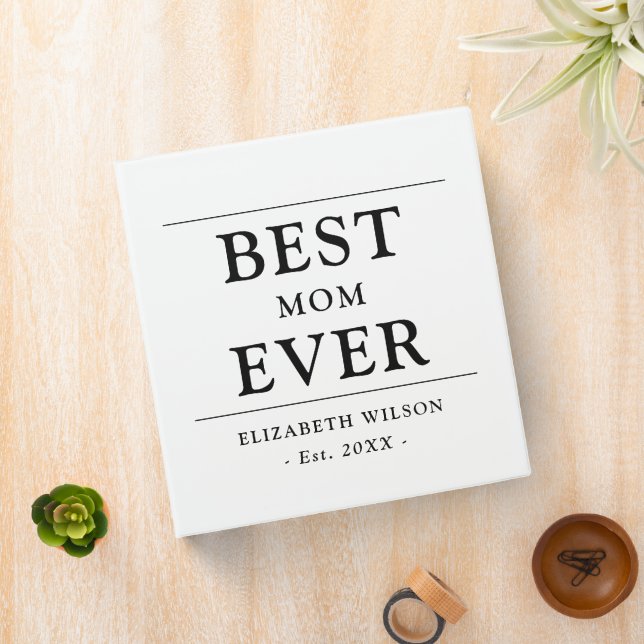 Classeur Meilleure maman jamais mère mère cadeau (In Situ)