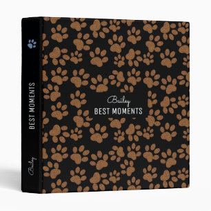 Classeur meilleurs moments - pattes de chien noir