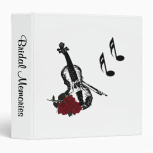 Classeur Mémoires de mariée de musique personnelle