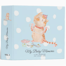 Mémoires personnalisées de mon bébé Princesse Chat