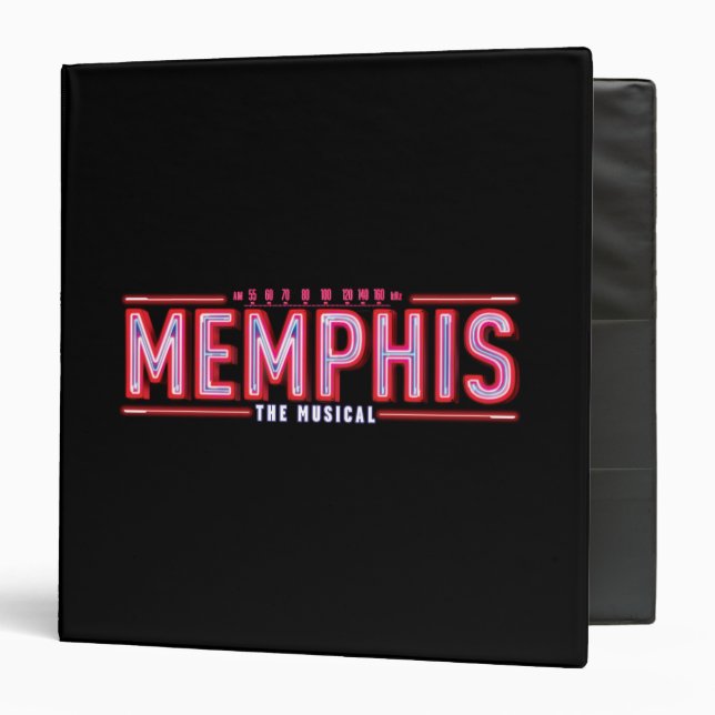 Classeur MEMPHIS - le logo musical (Devant/Intérieur)