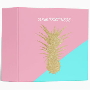 Classeur menthe élégante de rose d'ananas de parties