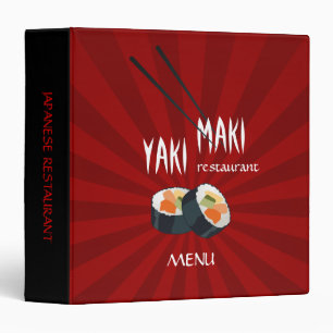Classeur Menu japonais de restaurant de livre de cuisine de
