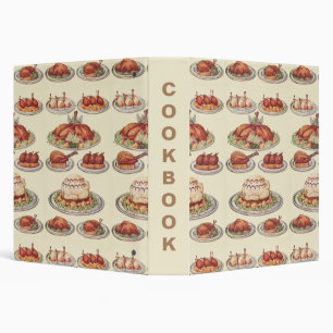 Classeur Menu Thanksgiving vintage Turquie Plat traditionne