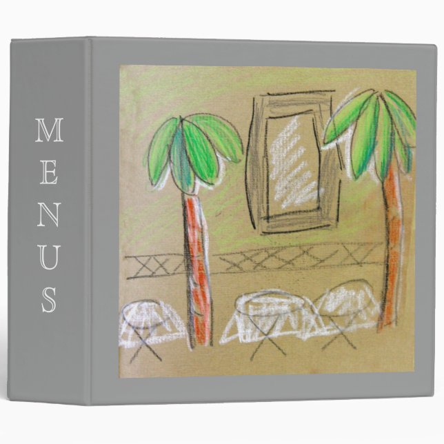 Classeur Menus (Devant/Côté)