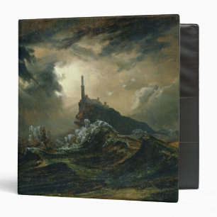 Classeur Mer orageuse avec le phare
