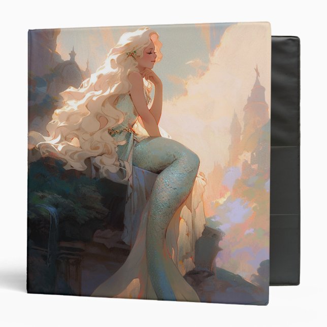 Classeur Mermaid Imaginaire Art (Devant/Intérieur)