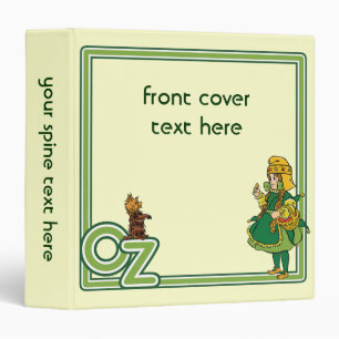 Classeur Merveilleux Magicien d'Oz; Dorothy et Toto