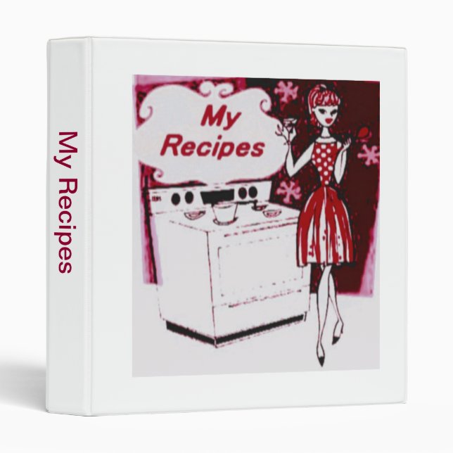 Classeur Mes recettes (Devant/Côté)