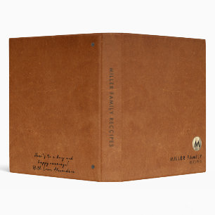 Classeur Message cadeau Mariage de la famille de cuir minim