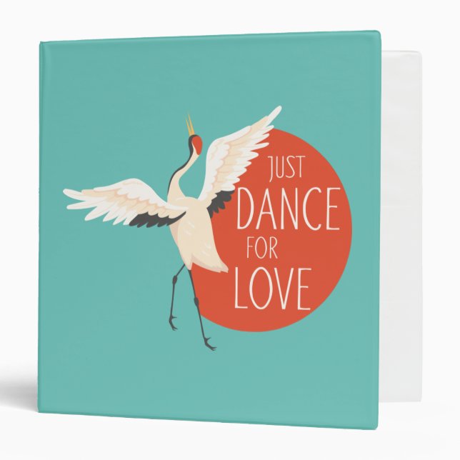 Classeur Message de l'oiseau drôle - Just Dance For Love 1 (Devant/Intérieur)