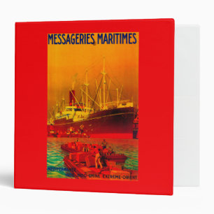 Classeur Messageries Maritimes Poster Vintage Europe