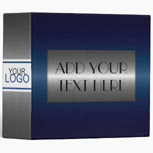 Classeur Métal en acier inoxydable bleu et argent #6