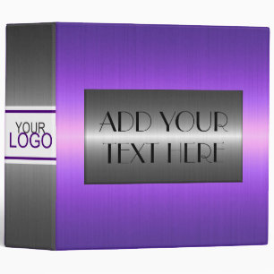 Classeur Métal en acier inoxydable mauve et argent #5