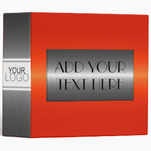 Classeur Métal en acier inoxydable rouge et argent