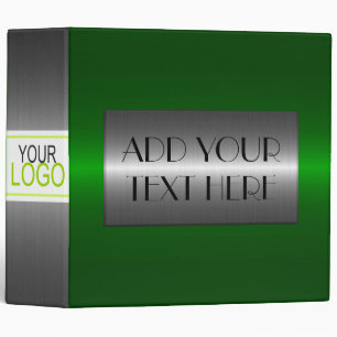 Classeur Métal en acier inoxydable vert foncé et argent #4