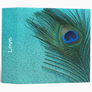 Classeur Métallurgie Aqua Blue Peacock Feather
