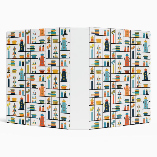 Classeur Mi-siècle Moderne Rétro Élégants Tablettes De Cuis (Arrière-plan)