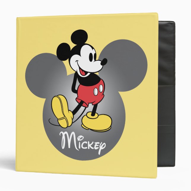 Classeur Mickey classique | Icône tête (Devant/Intérieur)