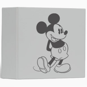 Classeur Mickey classique Noir et blanc