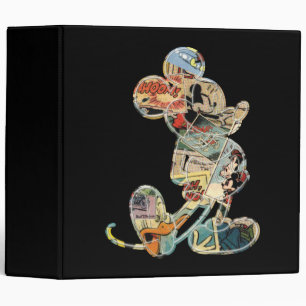 Classeur Mickey Classique Silhouette de Bande Dessinée
