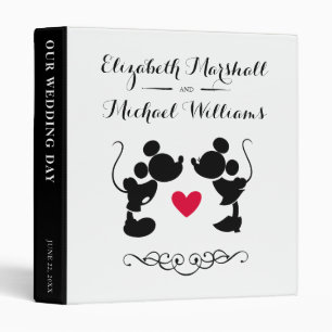 Classeur Mickey et Minnie Mariage   Mariage Silhouette