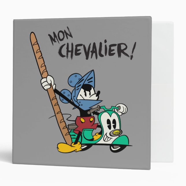 Classeur Mickey français | Chevalier Bagette (Devant/intérieur)