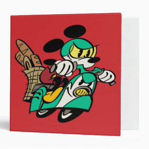 Classeur Mickey français Course à Vespa