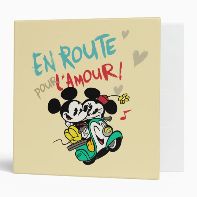 Classeur Mickey français | En Route pour L'Amour (Devant/intérieur)
