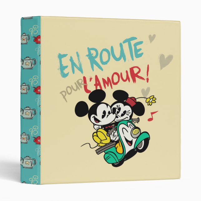 Classeur Mickey français | En Route pour L'Amour (Devant/Côté)