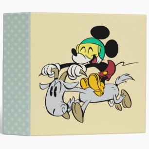 Classeur Mickey français Joyeux sur Vespa