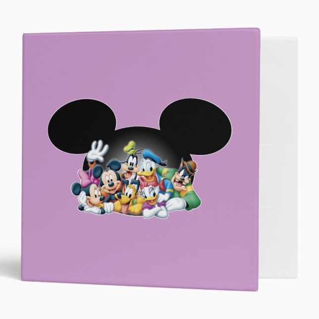 Classeur Mickey & Friends | Groupe dans Mickey Ears (Devant/intérieur)