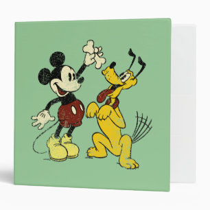 Classeur Mickey & Friends   Mickey et Pluto Vintage