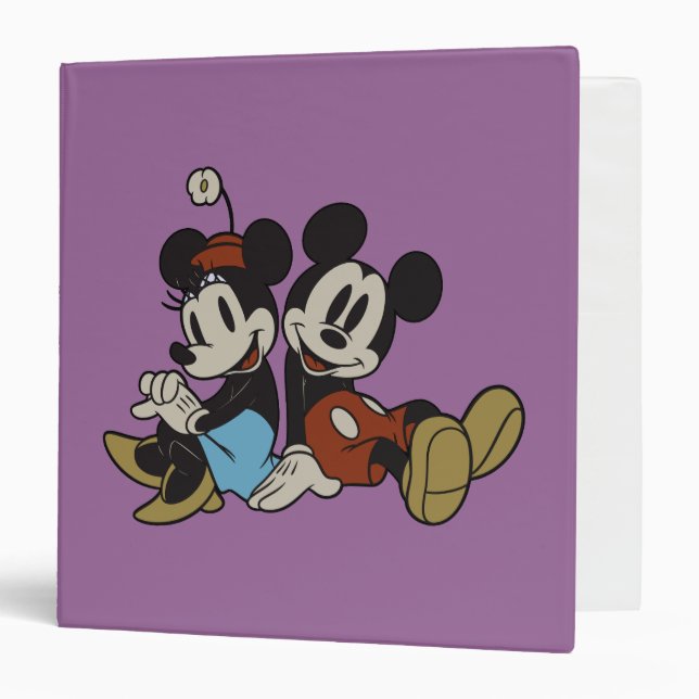 Classeur Mickey & Minnie | Coiffeuse classique (Devant/Intérieur)