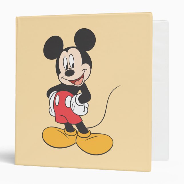 Classeur Mickey moderne | Mains sur les hanches de côté (Devant/Intérieur)
