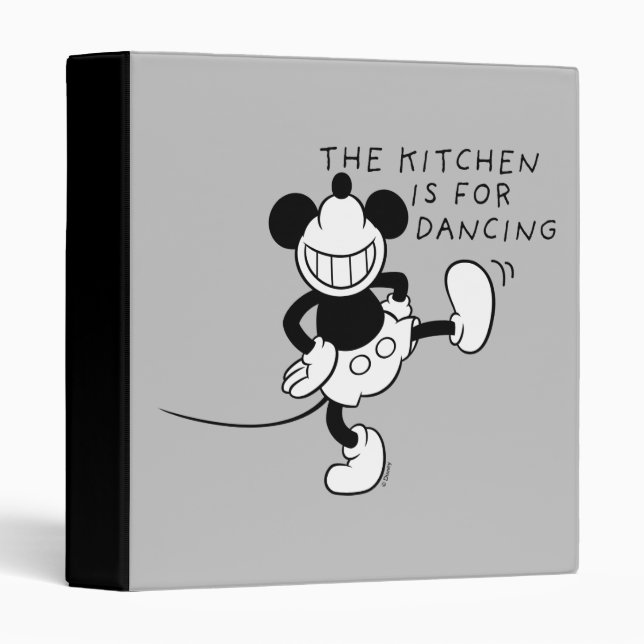 Classeur Mickey Mouse | La cuisine est pour la danse (Devant/Côté)
