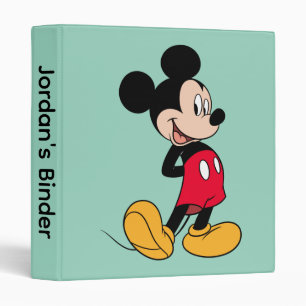 Classeur Mickey Mouse Mains Derrière le Dos