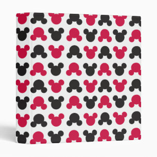 Classeur Mickey Mouse Motif noir et rouge