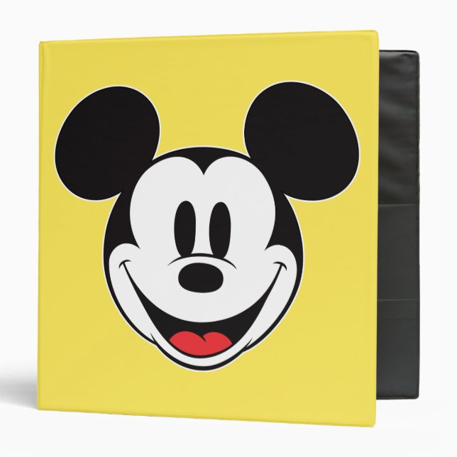 Classeur Mickey Mouse Sourire (Devant/Intérieur)