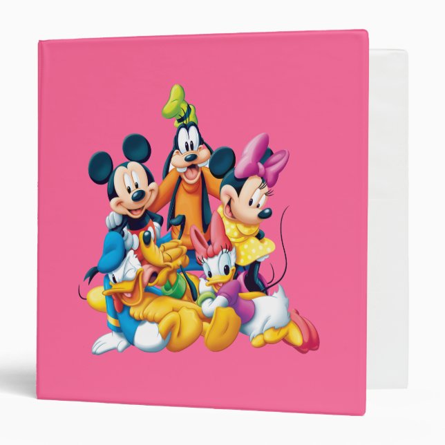 Classeur Mickey & ses amis | Fab Five (Devant/Intérieur)