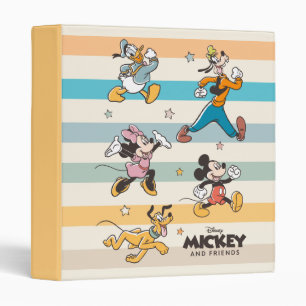 Classeur Mickey & ses amis Graphisme Rétro Stars and Stripe