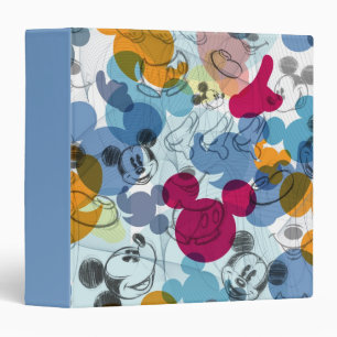 Classeur Mickey & ses amis Motif de croquis de tête de so