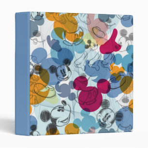 Classeur Mickey & ses amis   Motif de dessin de tête de sou